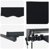 Electric Retractable Awning Black and Anthracite 3 x 2.5 m 3422009