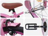 Kids Bike 12 Inches for 2-4 Years Old Light Pink 42009684