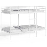 Bunk Bed without Mattress White 107x203 cm Steel 42000332