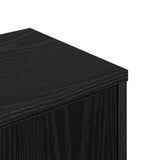 Wall Corner Shelf Black Oak 48 x 48 x 120 cm Engineered Wood 8012229