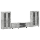 TV Cabinet Set FLORIN 3 pcs Concrete Grey Engineered Wood 3397937