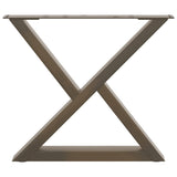 Coffee Table Legs 2 pcs Natural Steel 60x cm Steel 4012711