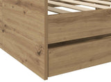 Bed Frame with Storage Artisian Oak 80 x 200 cm Engineered Wood 3429644