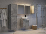 Bathroom Cabinet Set 5 pcs Concrete Grey Engineered Wood 3407346