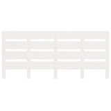 Bed Frame without Mattress White 200x200 cm Solid Wood Pine 3120153