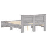 Bed Frame Grey Sonoma Engineered wood, Plywood Small Double 3207642