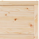 Sliding Door Brown 80 x 208 cm Solid Pine Wood 3381168
