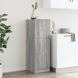Apothecary Cabinet Grey Sonoma 40x41x118 cm Engineered Wood 855201