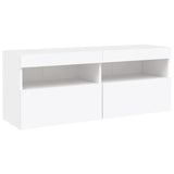 7 Piece TV Wall Cabinet Set with LED Lights White 3216771