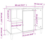 ZNTS 3 Piece Bathroom Furniture Set Black Engineered Wood 3185614