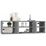 Wall Shelf Grey Sonoma 102x30x29 cm Engineered Wood 826364