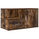 Corner Cabinet Smoked Oak 200x40x45 cm Engineered Wood 3307832