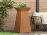 Pillar Planter Silver 40 x 40 x 100 cm 873864