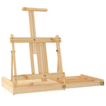 ZNTS Table Easel with Drawer 41.5x37x12 cm Solid Wood Pine 30229