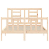 Bed Frame without Mattress 140x190 cm Solid Wood Pine 3192861