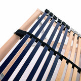 Slatted Bed Base without Mattress with 42 Slats 7 Zones 70x200 cm 246467