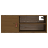 Wall Cabinet Honey Brown 80x30x30 cm Solid Wood Pine 818391