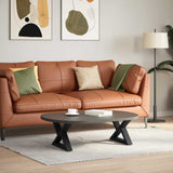 Coffee Table Legs 2 pcs Black 50x cm Steel 4012684