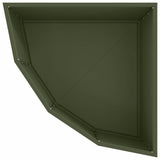 Corner Planter Olive green 60 x 60 x 35 cm Steel 883643