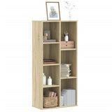 Bookcase Sonoma Oak 50x25x105 cm Engineered Wood 852791