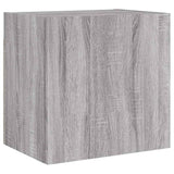 4 Piece TV Wall Units Grey Sonoma Engineered Wood 3216505