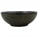 Countertop Basin Black Round 41x14 cm Ceramic 155058
