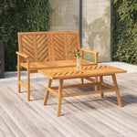 ZNTS 2 Piece Garden Lounge Set Solid Wood Acacia 362235