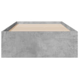 Bed Frame Concrete grey Engineered wood, plywood Single Bed Frame 3280422