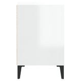 TV Cabinet High Gloss White 100x35x55 cm Engineered Wood 821182
