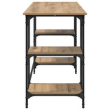 Desk with Shelf Artisan Oak 140 x 50 x 75 cm Engineered Wood 886269