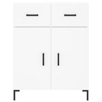 Highboard White 69.5x34x180 cm Engineered Wood 3199873