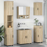 Bathroom Furniture Set 5 pcs Sonoma Oak Engineered wood & Metal 3392995