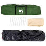 Camping Tent Dome 4-Person Green Quick Release 4004230