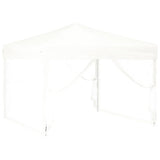 Folding Party Tent with Sidewalls White 3x3 m 93531