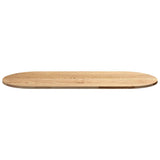 Table Top 140x60x2 cm Solid Wood Oak Oval 4009064