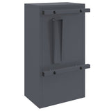 Mailbox with Storage with Door Anthracite 30 x 20 x 55 cm Steel 874949