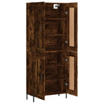 Highboard Smoked Oak 69.5x34x180 cm Engineered Wood 3199694