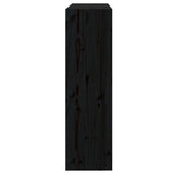 Book Cabinet/Room Divider Black 80x30x103.5 cm Solid Wood Pine 808192