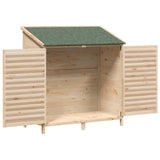 Garden Shed Natural 106 x 56 x 113.5 cm Solid Fir Wood 42033456