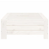 Parasol Base Cover White Solid Wood Pine 825332
