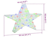 3D Star with 50 LEDs Multicolour 55 x 53.5 x 10 cm Acrylic 42019101
