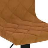 Bar Stools 2 pcs Brown Velvet 333729