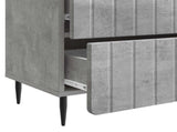 Bedside Cabinet with Drawer Concrete Grey 62 x 34.5 x 49.5 cm 894318