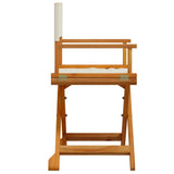8 Piece Folding Garden Chairs Cream White Fabric 3208912