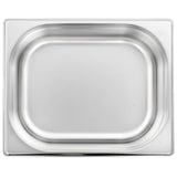 Gastronorm Containers 4 pcs GN 1/2 100 mm Stainless Steel 50888