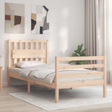 Bed Frame without Mattress Single Solid Wood 3194276