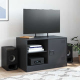 TV Cabinet Black 67x39x44 cm Steel 841691