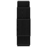 Wall Shelf Black Oak 90 x 25 x 90 cm Engineered Wood 8012173