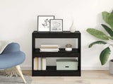 Book Cabinet Black Oak 60 x 30 x 72 cm Engineered Wood 880458
