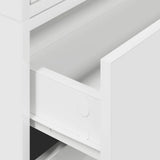 Cabinets with 2 Drawers 2 pcs White 60x31x40 cm Engineered Wood 858822